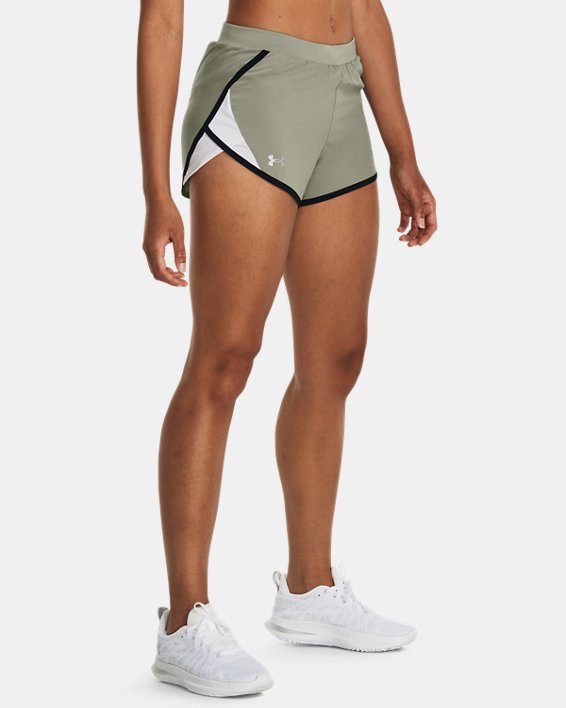 Women's UA Fly-By 2.0 Shorts, Green, pdpMainDesktop image number 0